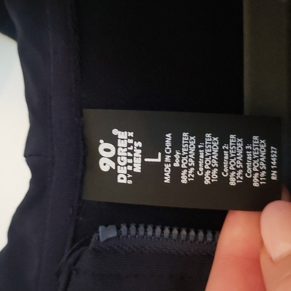 90 Degree by Reflex Men's Polarflex Fleece Zip Up Hoodie - Size L - Picture 8 of 9